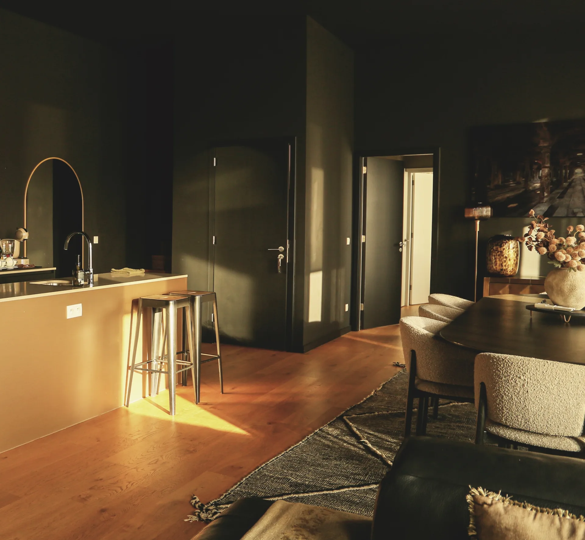 Sunset Penthouse Antwerp — living